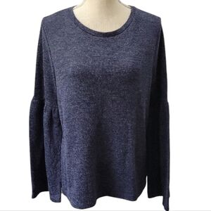 Lucky Brand Cozy Blue Long Sleeve Sweater